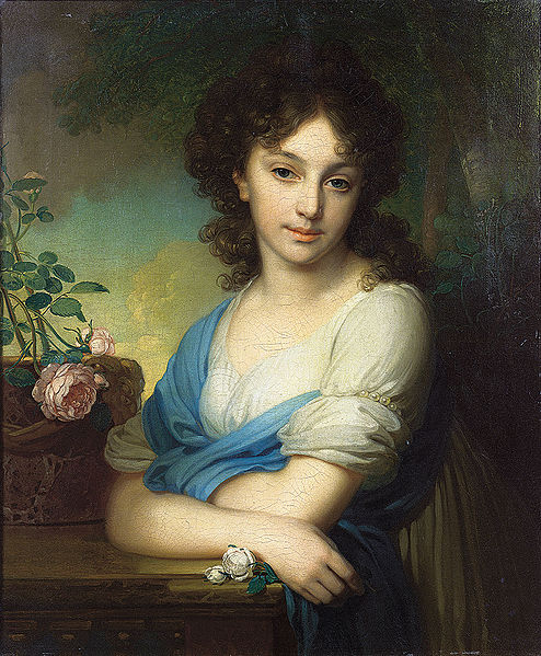 Vladimir Lukich Borovikovsky Portrait of Elena Alexandrovna Naryshkina